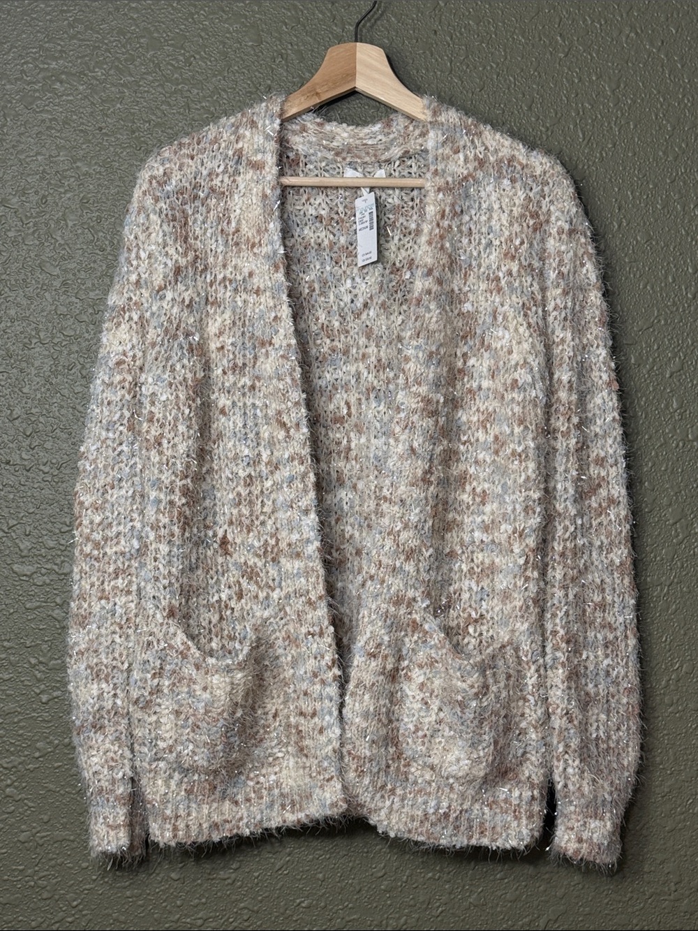 NWT Maurice’s Popo Shimmer Open Front Cardigan - Picture 3 of 10